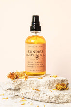 Load image into Gallery viewer, Sunrise Body Oil, Sweet Orange & Grapefruit: Pump Top (Reusable)