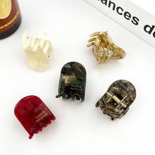 Load image into Gallery viewer, Acetate Oval Small Claw Clip, Classic And Simple Hair Clip: White