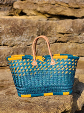 Load image into Gallery viewer, Large Colourful Matching Straw Basket
