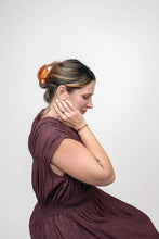 Load image into Gallery viewer, Hemera Golden Astrology Sun and Stars Shimmer Hair Claw