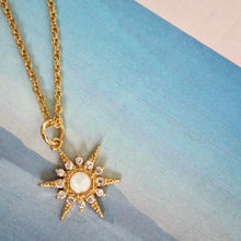 Load image into Gallery viewer, Opal Crystal Starburst Pendant