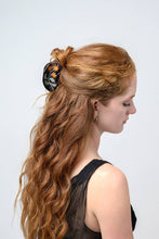 Load image into Gallery viewer, Lady's Mantle Flower Hair Claw in Purple and Gold Acetate