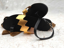 Load image into Gallery viewer, Handmade Leather Sandal : Aristea Gold Pattern: 37 / Sample Design Colors
