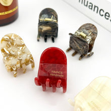 Load image into Gallery viewer, Acetate Oval Small Claw Clip, Classic And Simple Hair Clip: Black
