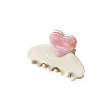Load image into Gallery viewer, Cute Heart Acetate Small Hair Claw DP25E896: Pink