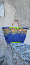 Load image into Gallery viewer, Large Colourful Matching Straw Basket
