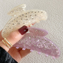 Load image into Gallery viewer, Rhinestone Simple Grab Clip DPJC6: White