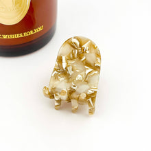 Load image into Gallery viewer, Acetate Oval Small Claw Clip, Classic And Simple Hair Clip: Black