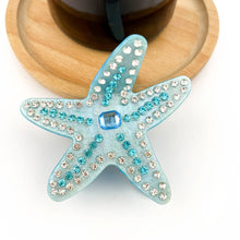 Load image into Gallery viewer, Diamond-studded Starfish Claw Clip, Luxury Hair Clip: Blue