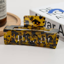 Load image into Gallery viewer, Vintage Oversized Square Acetate Claw Clip, Eco-Friendly: Off-white