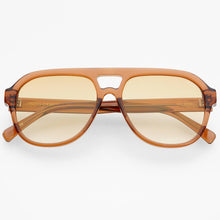 Load image into Gallery viewer, Rio Acetate Mens Womens Aviator Sunglasses : Crystal Brown
