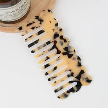 Load image into Gallery viewer, Multicolor Acetate Wide-tooth Thin Hair Comb, Eco-Friendly: Hawksbill
