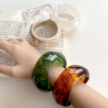 Load image into Gallery viewer, Irregular Wide Acrylic Simple Bracelets DP25B586: B
