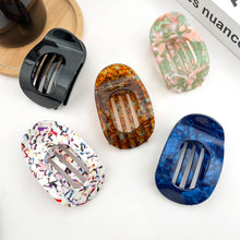 Load image into Gallery viewer, Acetate Classic Colorful Flat Hair Clips, Stylish Barrettes: Pink Green
