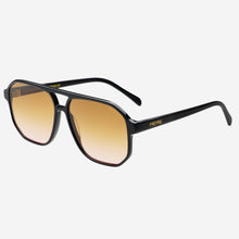 Load image into Gallery viewer, Billie ( NEW ) Unisex Aviator Sunglasses: Black / Brown
