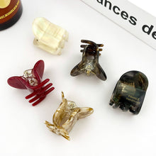 Load image into Gallery viewer, Acetate Oval Small Claw Clip, Classic And Simple Hair Clip: Black
