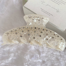 Load image into Gallery viewer, Rhinestone Simple Grab Clip DPJC6: White
