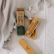 Load image into Gallery viewer, Silicone cosmetic sticks made of bamboo Wellness sustainable Eco

