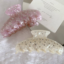 Load image into Gallery viewer, Rhinestone Simple Grab Clip DPJC6: White

