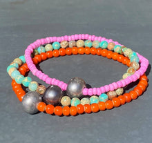 Load image into Gallery viewer, Pearl Drop Bracelets: Opal Glass Large
