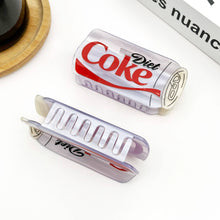Load image into Gallery viewer, Diet Coke Bottle Hair Claw Clip, Fun Acetate Hair Accessory: Coke
