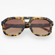 Load image into Gallery viewer, Voyager Acetate Oversized Aviator Sunglasses  : Milky Tortoise
