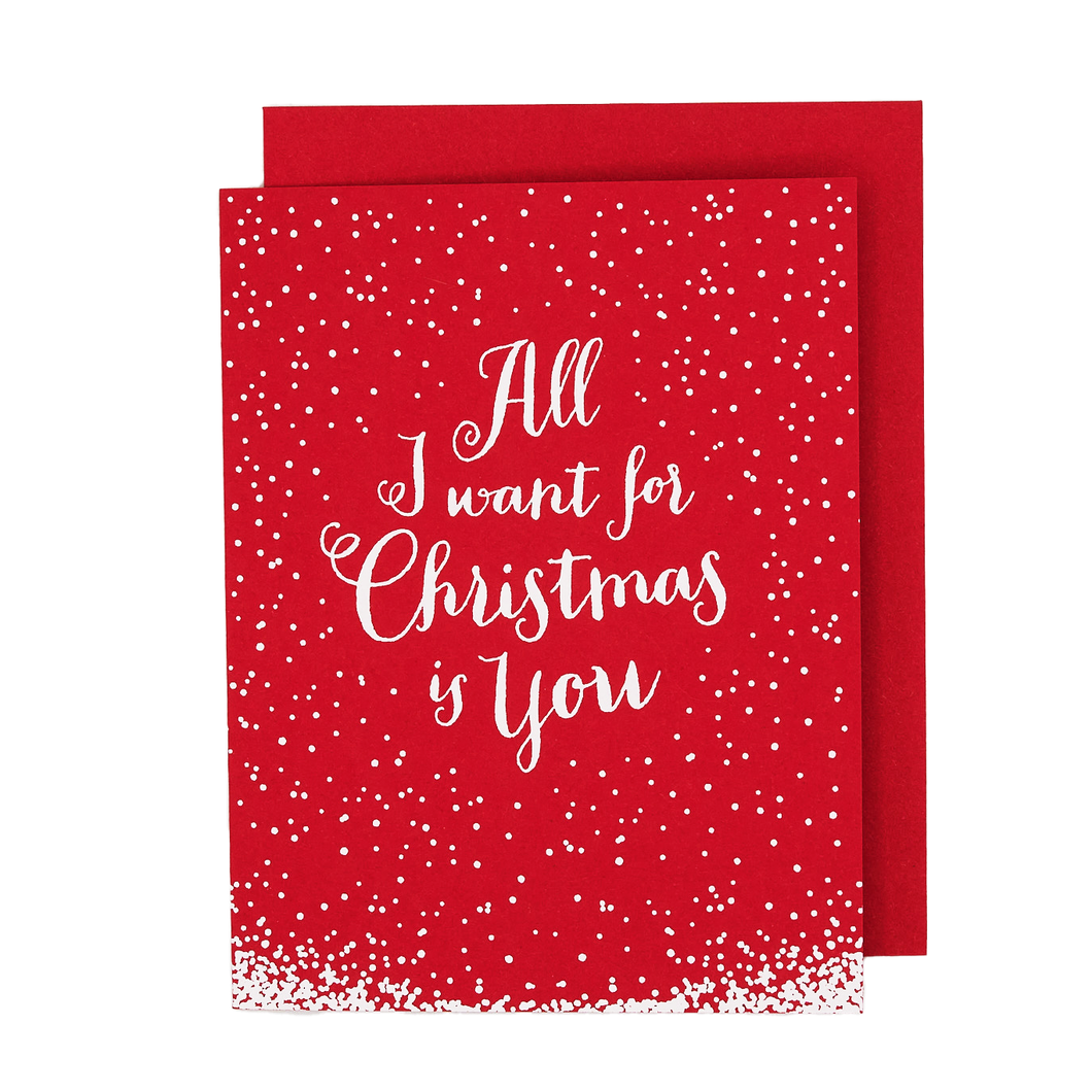 All I Want Christmas Card: Single