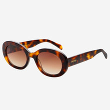 Load image into Gallery viewer, Aria Acetate Womens Oval Sunglasses : Brown Tortoise
