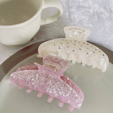 Load image into Gallery viewer, Rhinestone Simple Grab Clip DPJC6: White
