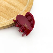 Load image into Gallery viewer, Acetate Mini Heart Hair Clip, Valentine's Day Hair Accessory: Blue Brown
