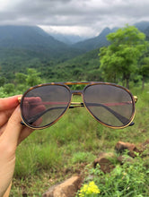 Load image into Gallery viewer, Fulton Unisex Aviator Sunglasses Tortoise: Brown Tortoise
