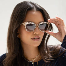 Load image into Gallery viewer, Lily Acetate Womens Cat Eye Sunglasses: Pearl Sand
