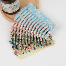 Load image into Gallery viewer, Multicolor Acetate Wide-tooth Thin Hair Comb, Eco-Friendly: Multicolor
