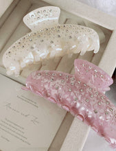 Load image into Gallery viewer, Rhinestone Simple Grab Clip DPJC6: White
