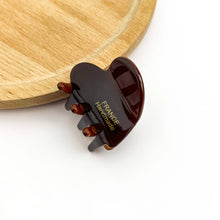 Load image into Gallery viewer, Acetate Mini Heart Hair Clip, Valentine's Day Hair Accessory: Light Coffee
