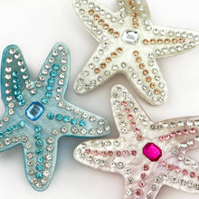 Load image into Gallery viewer, Diamond-studded Starfish Claw Clip, Luxury Hair Clip: White
