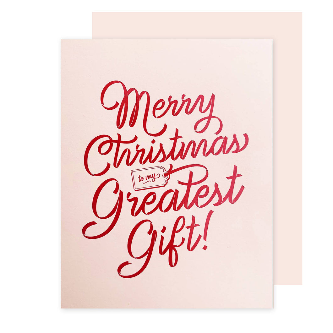 Greatest Gift Christmas Card: Single