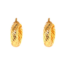 Load image into Gallery viewer, Gold Filled Chunky Rope Hoops
