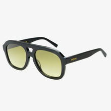 Load image into Gallery viewer, Voyager Acetate Oversized Aviator Sunglasses: Black
