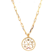 Load image into Gallery viewer, Gold Filled Good Luck Necklace: 16&quot;
