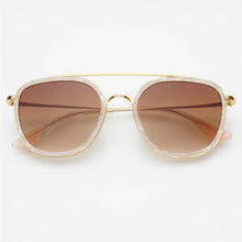 Load image into Gallery viewer, Weston Acetate Round Unisex Sunglasses : Light Pink / Brown
