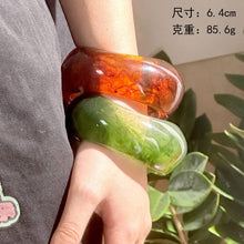Load image into Gallery viewer, Irregular Wide Acrylic Simple Bracelets DP25B586: A
