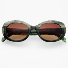 Load image into Gallery viewer, Aria Acetate Womens Oval Sunglasses : Emerald

