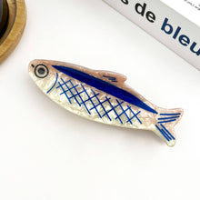 Load image into Gallery viewer, Sardine-Shaped Hair Claw Clip, Ocean Style Hair Clip: Sardine
