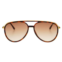 Load image into Gallery viewer, Fulton Unisex Aviator Sunglasses Tortoise: Brown Tortoise
