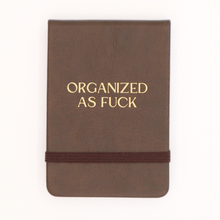 Load image into Gallery viewer, Leatherette Pocket Journal Organized As Fuck
