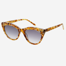 Load image into Gallery viewer, Lily Acetate Womens Cat Eye Sunglasses : Brown Pearl / Gray
