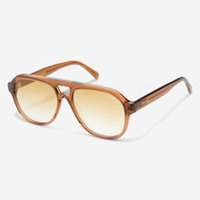 Load image into Gallery viewer, Rio Acetate Mens Womens Aviator Sunglasses : Crystal Brown

