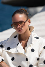 Load image into Gallery viewer, Rio Acetate Mens Womens Aviator Sunglasses : Crystal Brown
