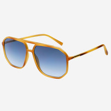Load image into Gallery viewer, Billie Unisex Aviator Sunglasses: Light Brown

